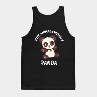 Cute Animal Friendly Panda - Gift Ideas For Animal and Panda Lovers - Gift For Boys, Girls, Dad, Mom, Friend, Panda lovers - Panda Lover Funny Tank Top